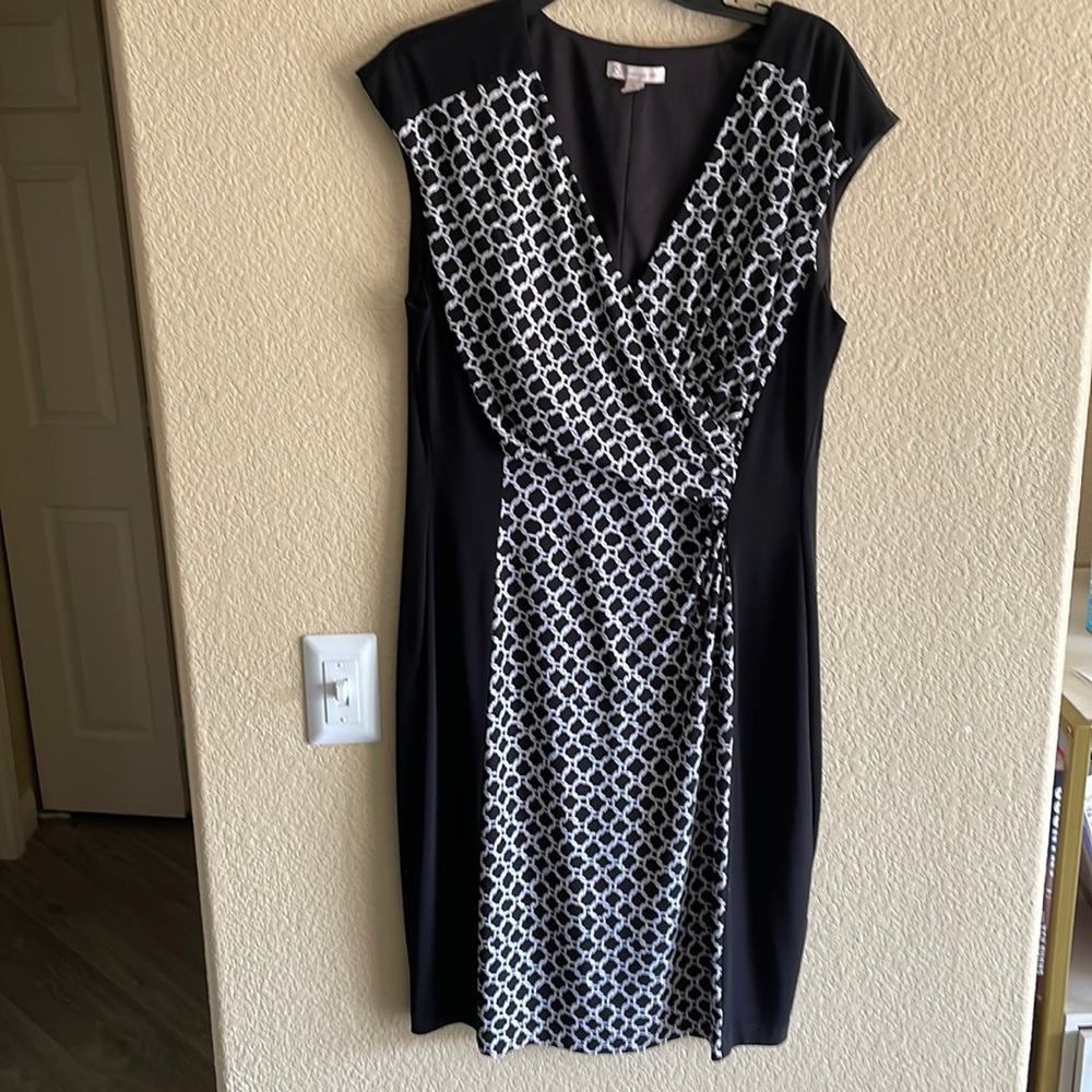 Geometric and Black Dress